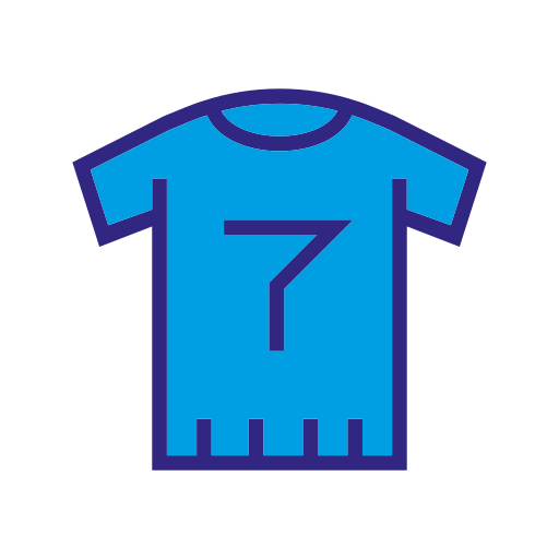 camiseta de futbol Generic color lineal-color icono