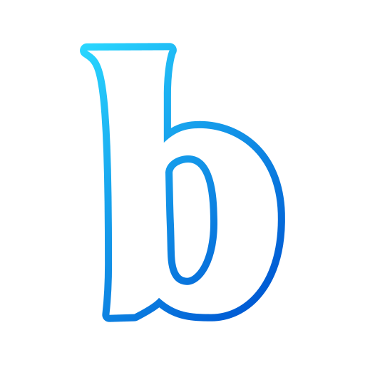 letra b Generic gradient outline Ícone