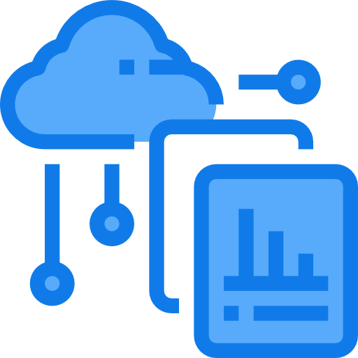 cloud computing Justicon Blue Icône