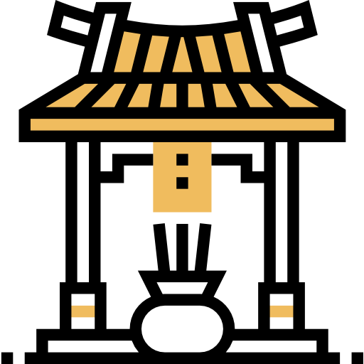 神社 Meticulous Yellow shadow icon