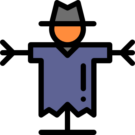 Scarecrow Detailed Rounded Lineal color icon