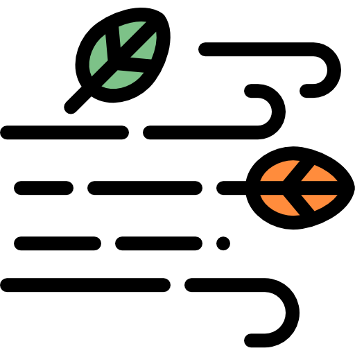 風 Detailed Rounded Lineal color icon