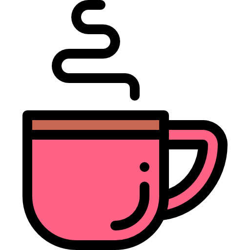 Кофейная чашка Detailed Rounded Lineal color иконка