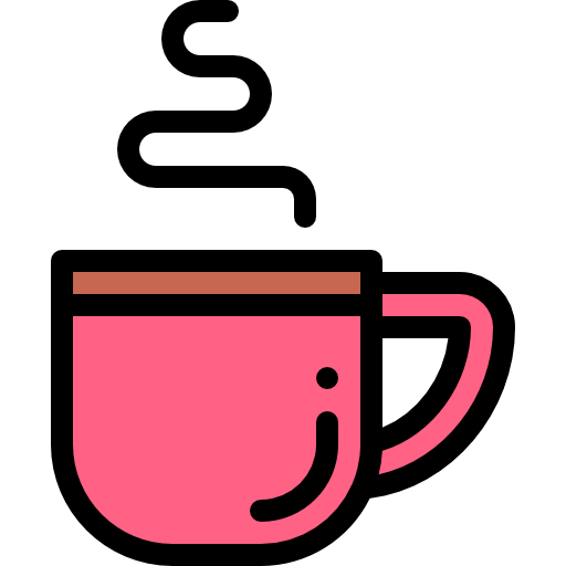 コーヒーカップ Detailed Rounded Lineal color icon