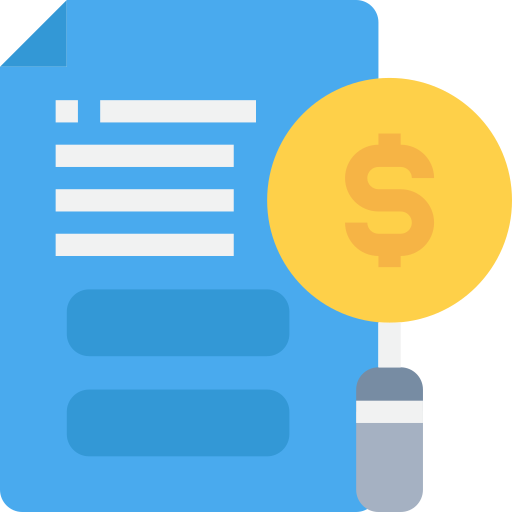 Invoice Justicon Flat icon