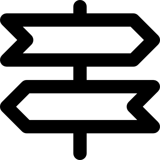 poste de señal bqlqn Lineal icono