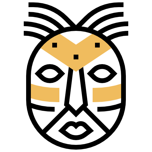maschera africana Meticulous Yellow shadow icona