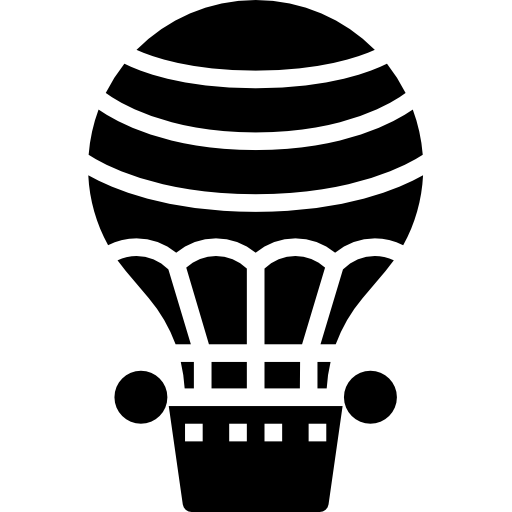 mongolfiera Meticulous Glyph icona