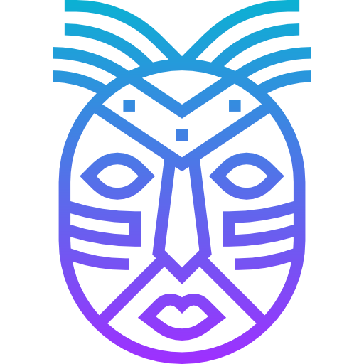 maschera africana Meticulous Gradient icona