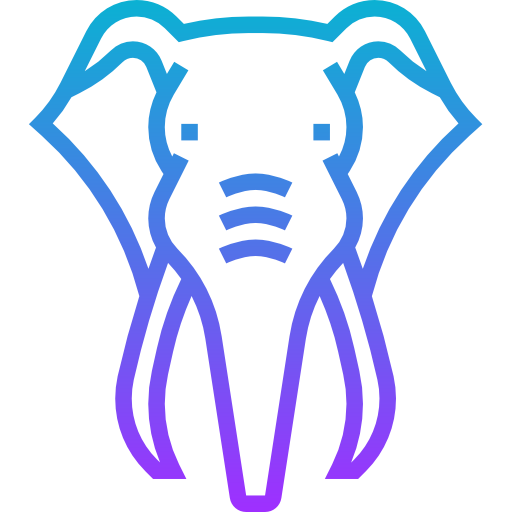 elefante Meticulous Gradient icono