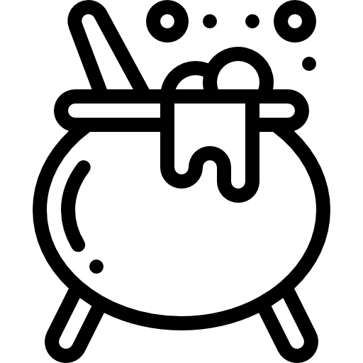 caldera Detailed Rounded Lineal icono