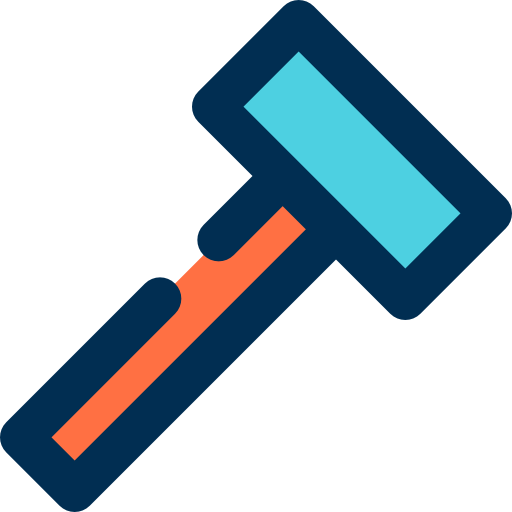 Hammer bqlqn Lineal Color icon