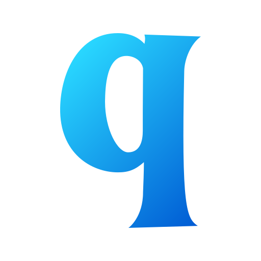 lettre q Generic gradient fill Icône