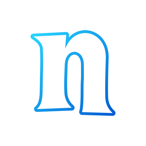 letra n Generic gradient outline icono