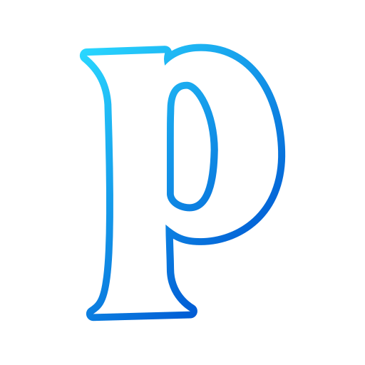 brief p Generic gradient outline icon