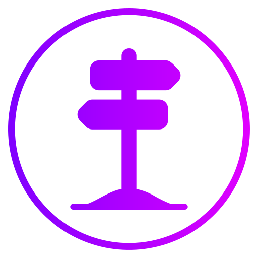 道標 Generic gradient fill icon