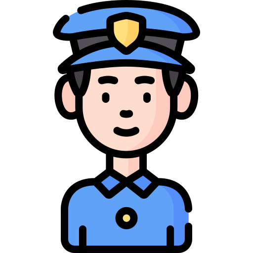 Офицер полиции Special Lineal color иконка