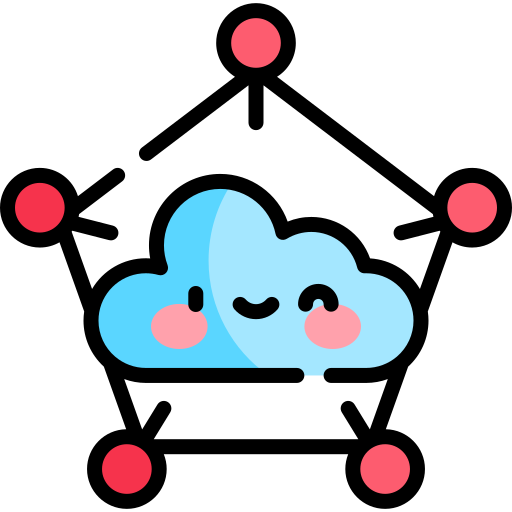 Edge computing Kawaii Lineal color icon