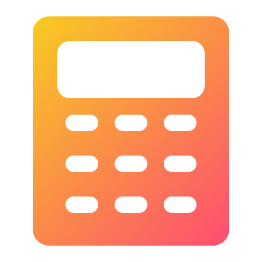 rekenmachine Generic gradient fill icoon