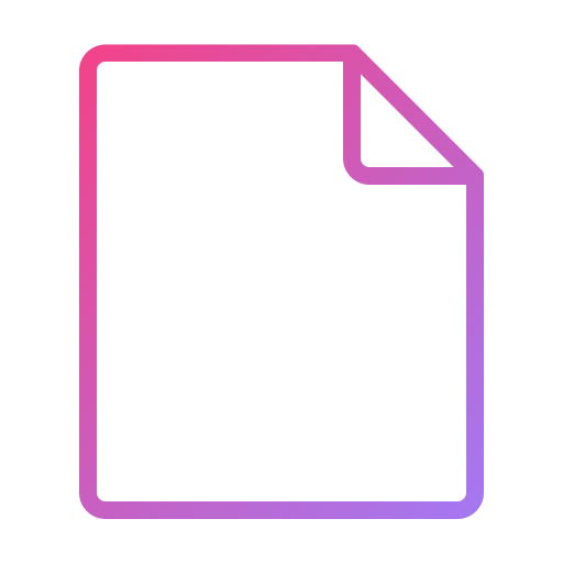 Blank file Generic gradient outline icon