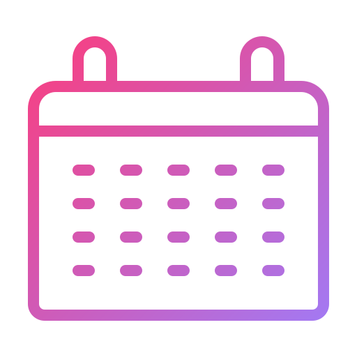 Calendar Generic gradient outline icon