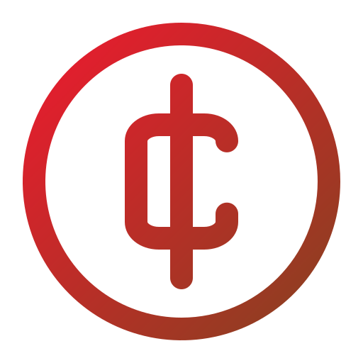 moneta Generic gradient outline ikona