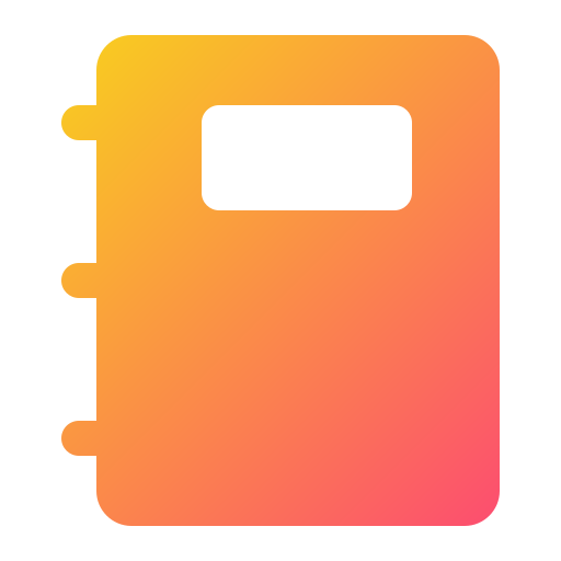 Notebook Generic gradient fill icon