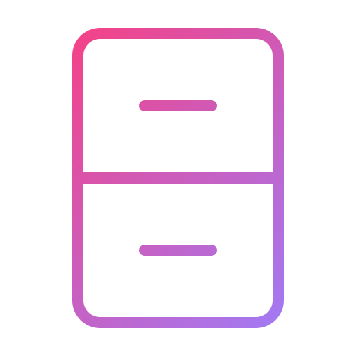 Drawer Generic gradient outline icon