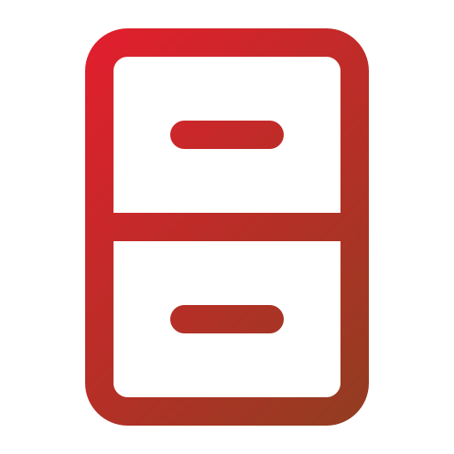 Drawer Generic gradient outline icon