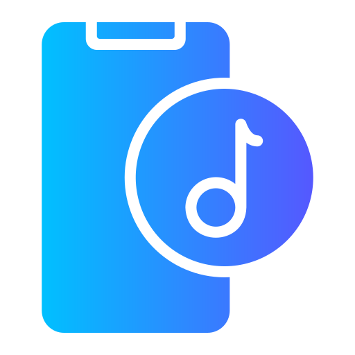 音楽アプリ Generic gradient fill icon