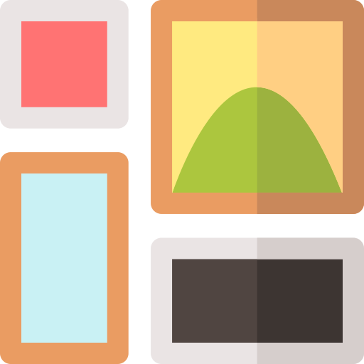 verzameling Basic Rounded Flat icoon