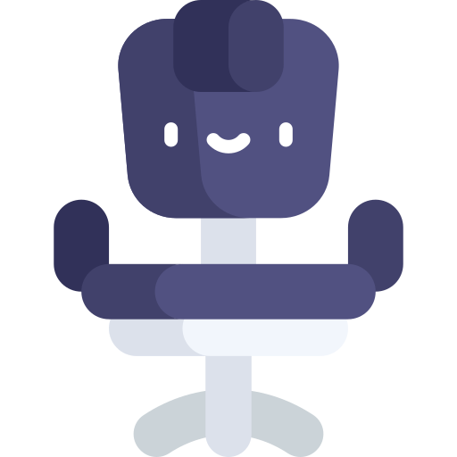 Office chair Kawaii Flat icon