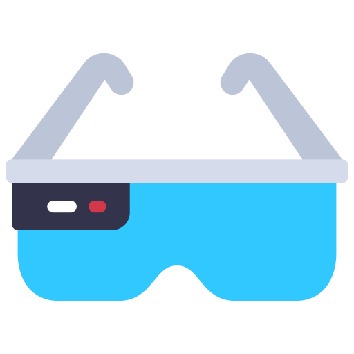 occhiali per realtà virtuale Juicy Fish Flat icona