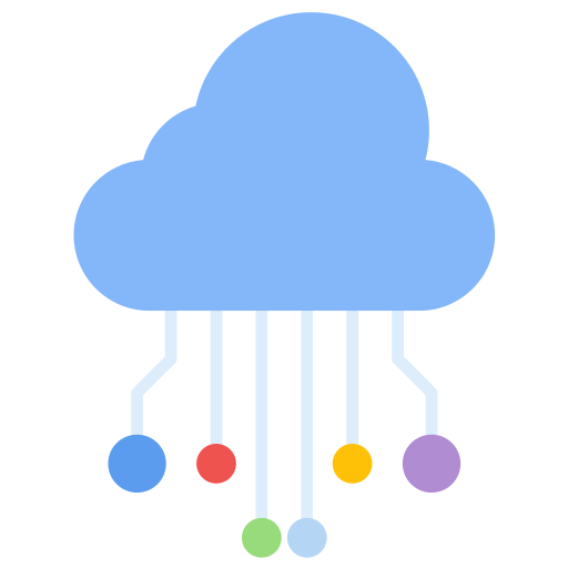 Cloud computing Generic color fill icon