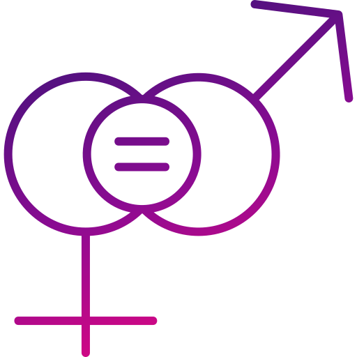 igualdad Generic gradient outline icono