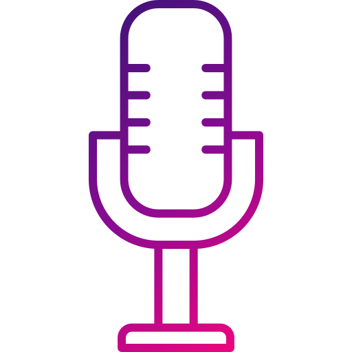 microphone Generic gradient outline Icône