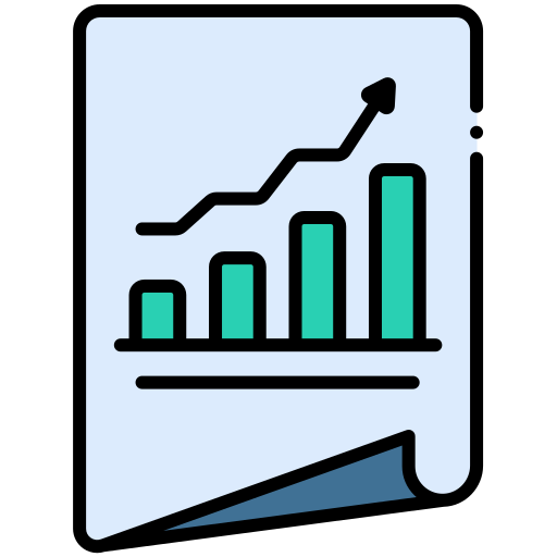 Graph chart Generic color lineal-color icon