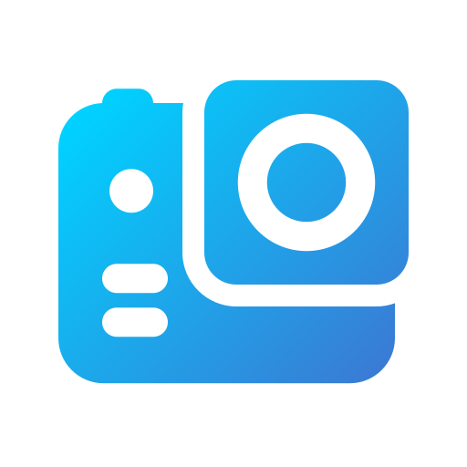 kamera akcji Generic gradient fill ikona