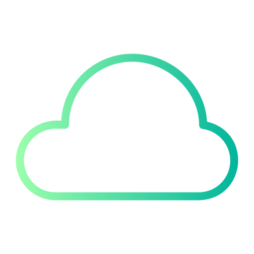 Cloud server Generic gradient outline icon