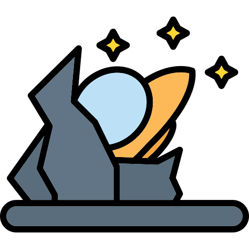 statek kosmiczny Arslan Haider Lineal-color ikona