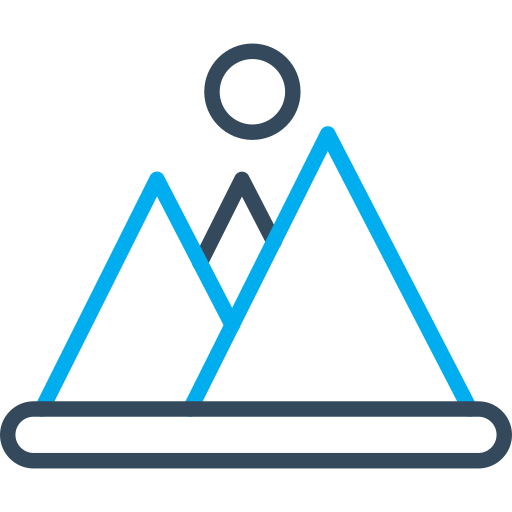 山 Arslan Haider Outline Blue icon