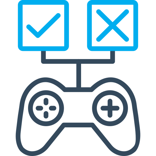 Game Arslan Haider Outline Blue icon