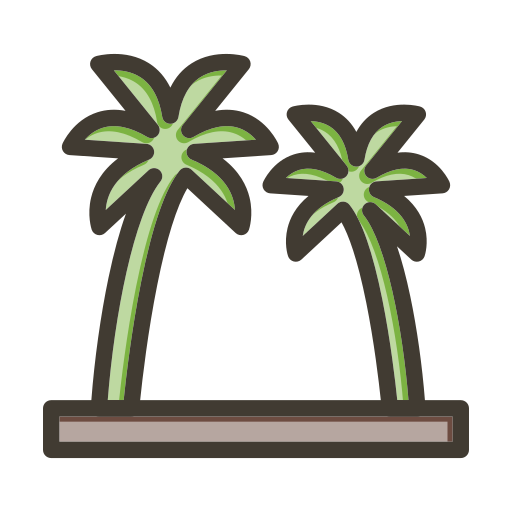 Árbol de coco Generic color lineal-color icono