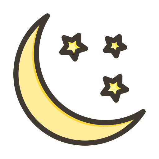 mond und sterne Generic color lineal-color icon
