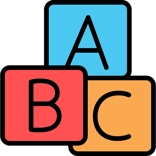 alphabet Arslan Haider Lineal-color icon