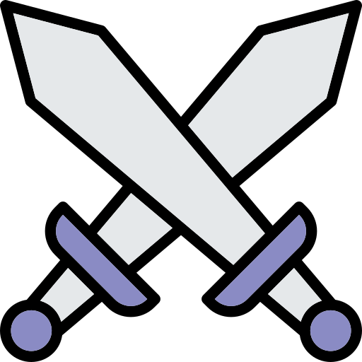 Knife Arslan Haider Lineal-color icon