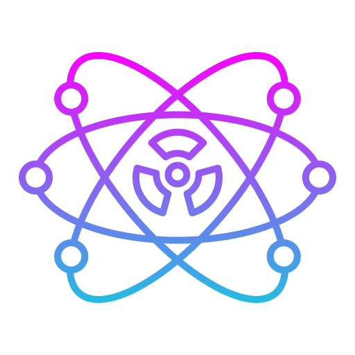 nuclear Generic gradient outline Ícone