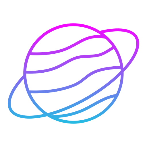 planeta Generic gradient outline icono