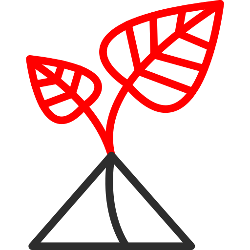 planta Arslan Haider Outline Red icono