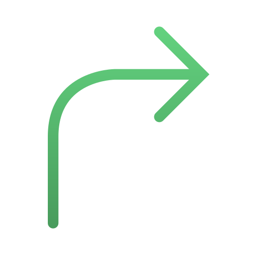 Right arrow Generic gradient outline icon